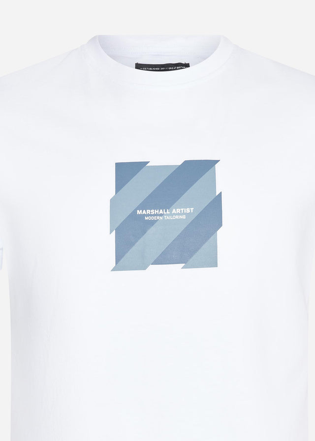 Marshall Artist T-Shirts  Chevron box logo t-shirt - white 