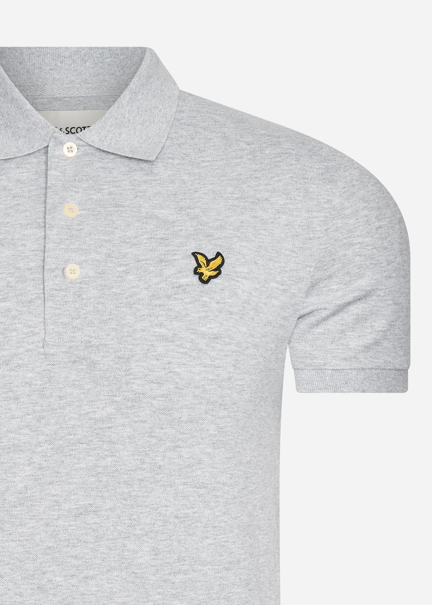 Lyle & Scott Polo's  Plain polo shirt - light grey marl 