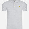 Lyle & Scott Polo's  Plain polo shirt - light grey marl 