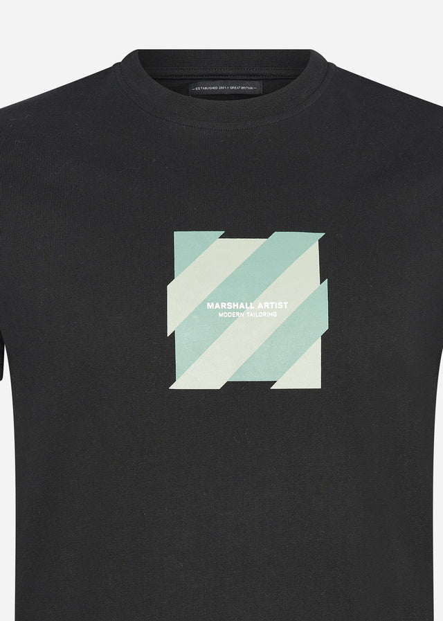 Marshall Artist T-Shirts  Chevron box logo t-shirt - black 