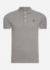 Lyle & Scott Polo's  Plain polo shirt - mid grey marl 