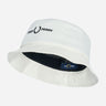 Fred Perry Bucket Hats  Graphic branded twill bucket hat - snow white 