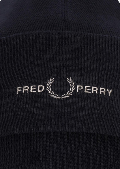 Fred Perry Mutsen  Graphic beanie - black 