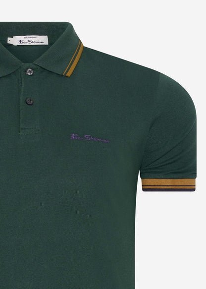 Ben Sherman Polo's  Signature polo - dark green 