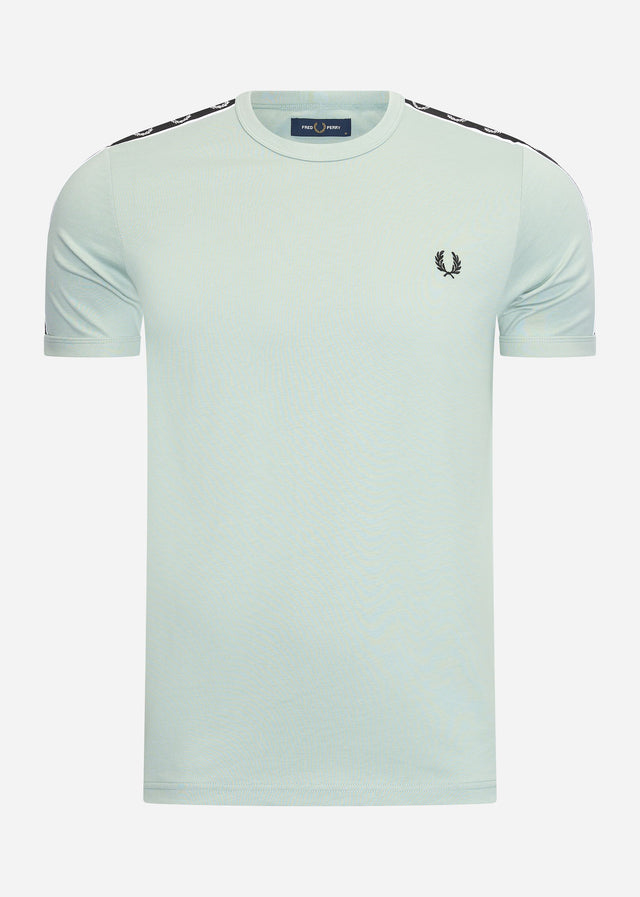 Fred Perry T-Shirts  Taped ringer t-shirt - silver blue black 