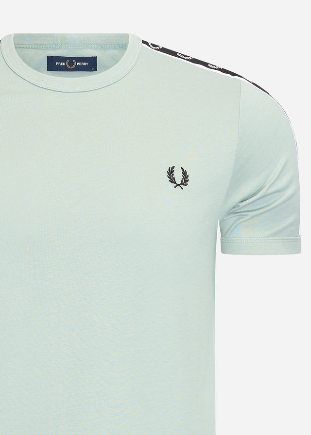 Fred Perry T-Shirts  Taped ringer t-shirt - silver blue black 