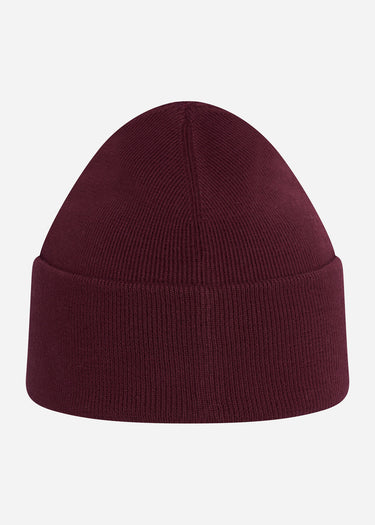 Fred Perry Mutsen  Graphic beanie - oxblood 