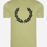 Fred Perry T-shirts  Flock laurel wreath t-shirt - sage green 