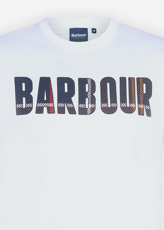 Barbour T-shirts  Wallace tee - white 