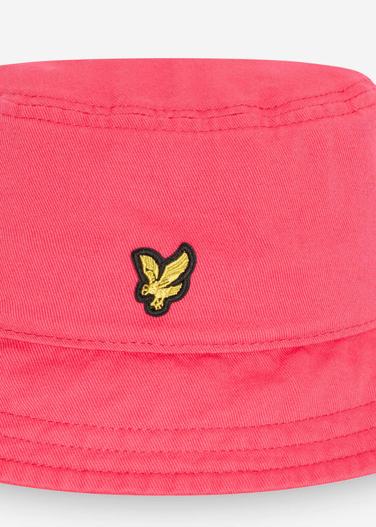Lyle & Scott Bucket Hats  Cotton twill bucket hat - electric pink 