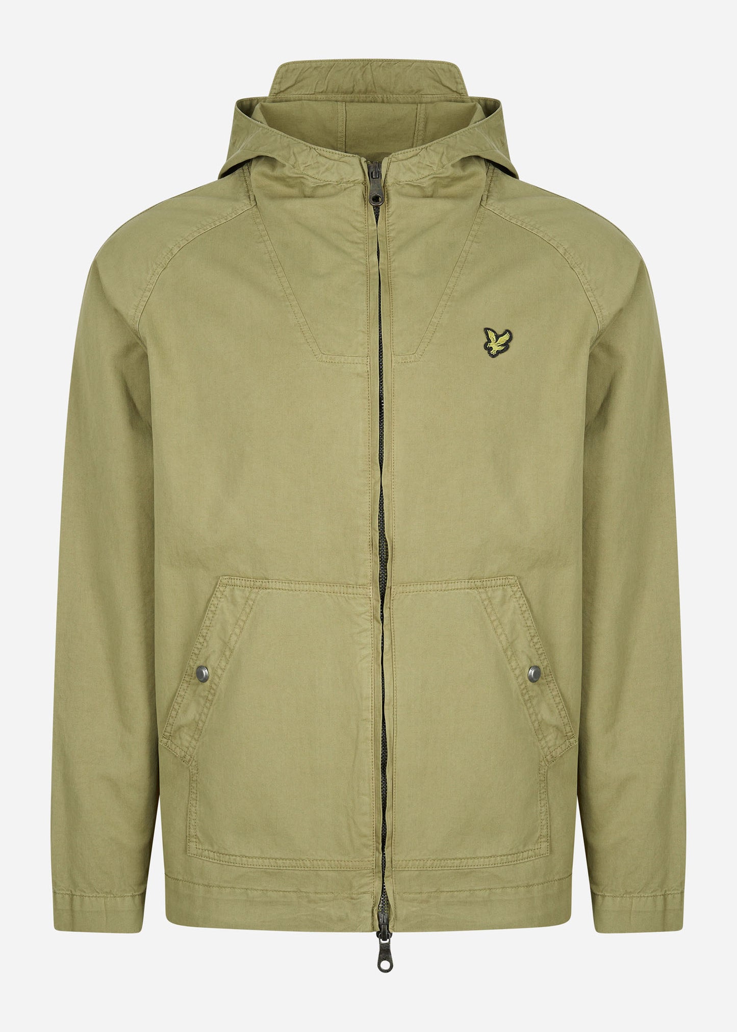 Lyle & Scott Jassen  Garment dyed zip through jacket - seaweed 