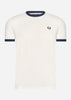 Fred Perry T-shirts  Taped ringer t-shirt - snow white 