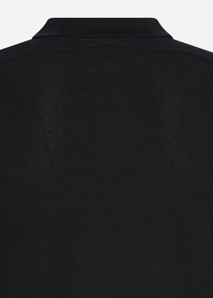 MA.Strum Longsleeve Polo's  LS pique polo - jet black 