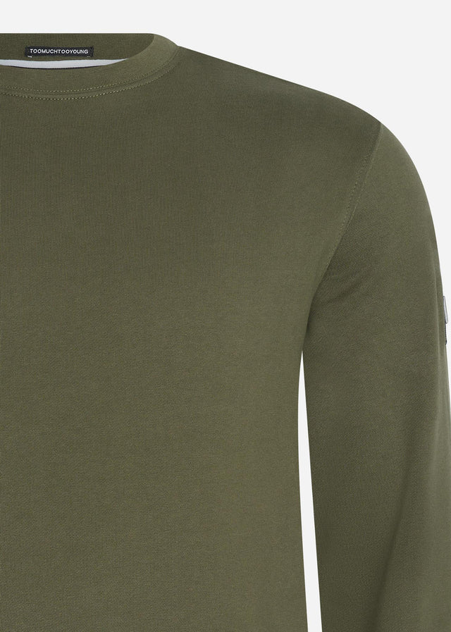 Weekend Offender Pullover  F bomb - dark green 