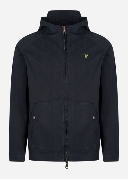 Lyle & Scott Jassen  Garment dyed zip through jacket - dark navy 