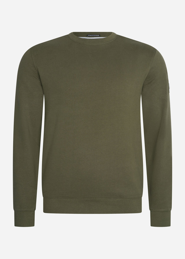 Weekend Offender Pullover  F bomb - dark green 