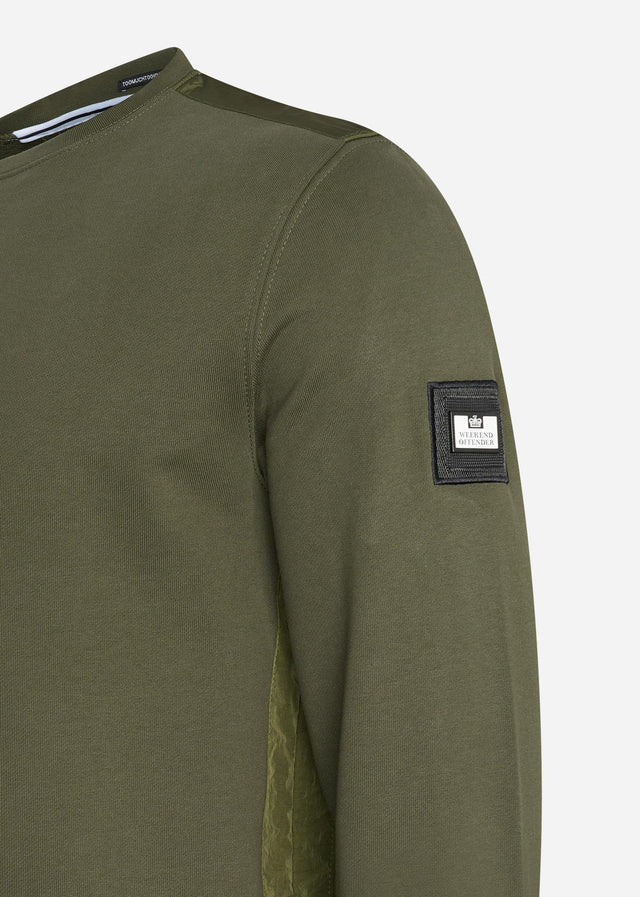 Weekend Offender Pullover  F bomb - dark green 