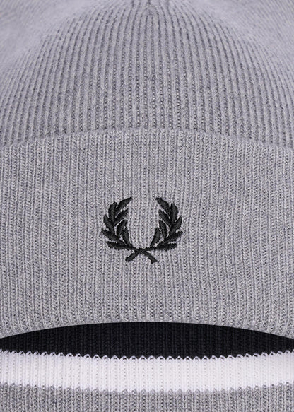 Fred Perry Mutsen  Merino wool beanie - steel marl 