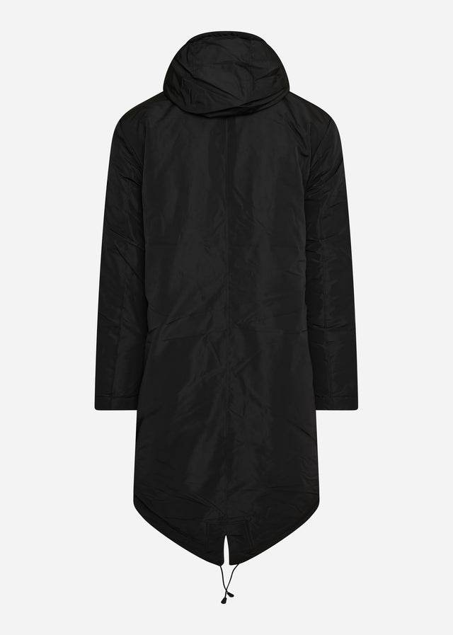 Lyle & Scott Jacken  Longline dual pocket parka - jet black 