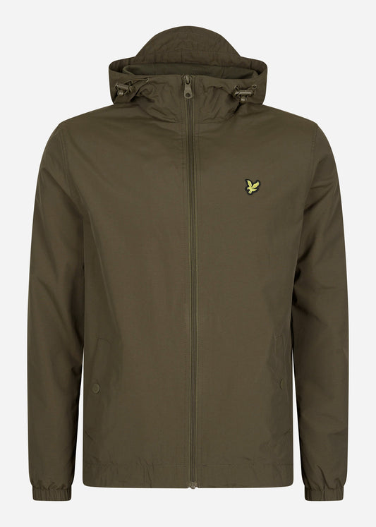 Lyle & Scott Jassen  Zip through hooded jacket - olive 