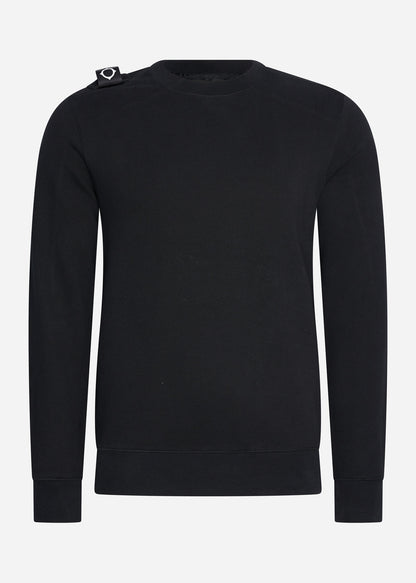 MA.Strum Truien  Core crew sweatshirt - jet black 