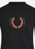 Fred Perry Truien  Laurel wreath sweatshirt - black 