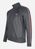 Fred Perry Vesten Seasonal taped track jacket - gunmetal oxblood