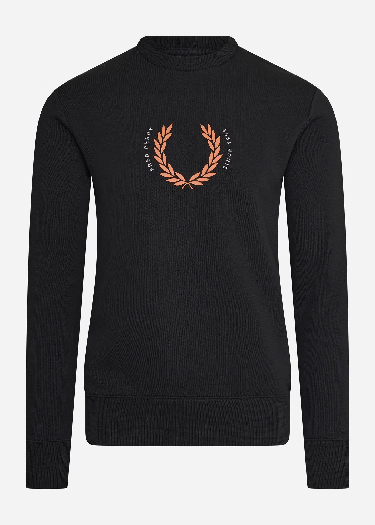 Fred Perry Truien  Laurel wreath sweatshirt - black 