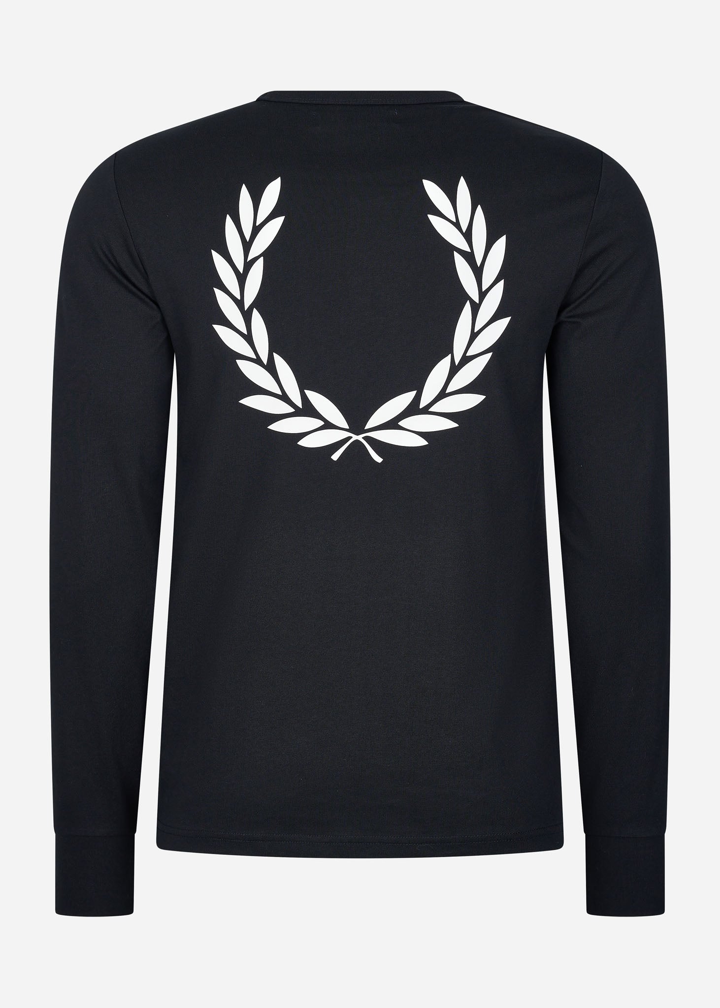 Fred Perry Longsleeve Tees  Graphic branding ls t-shirt - black 