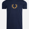 Fred Perry T-shirts  Laurel wreath t-shirt - carbon blue 
