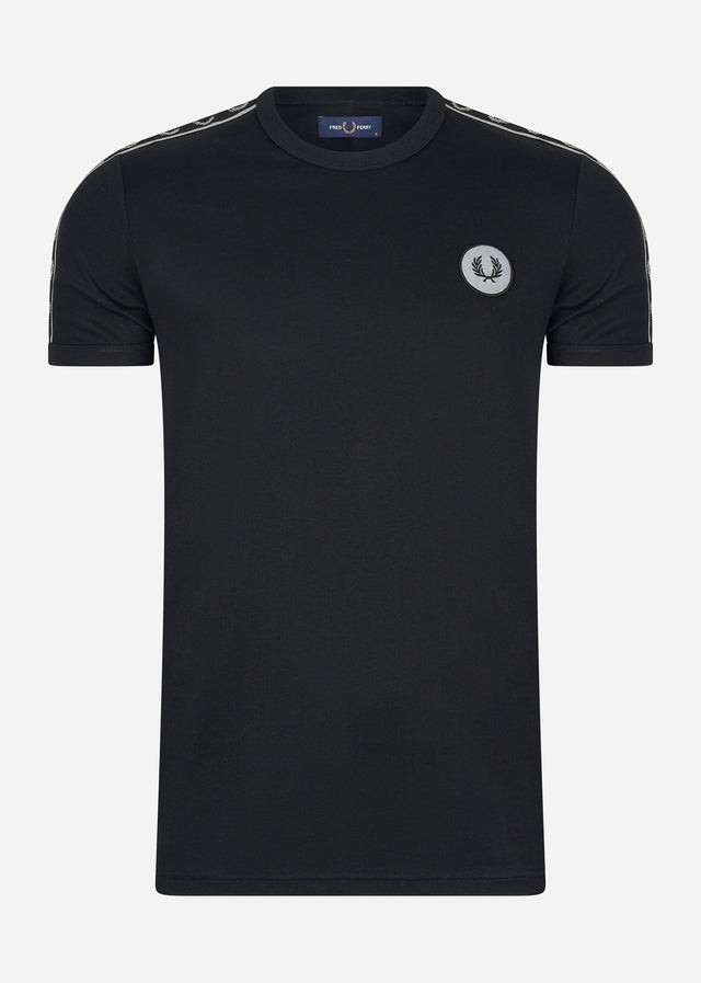 Fred Perry T-Shirts  Reflective detail ringer tee - black reflective 