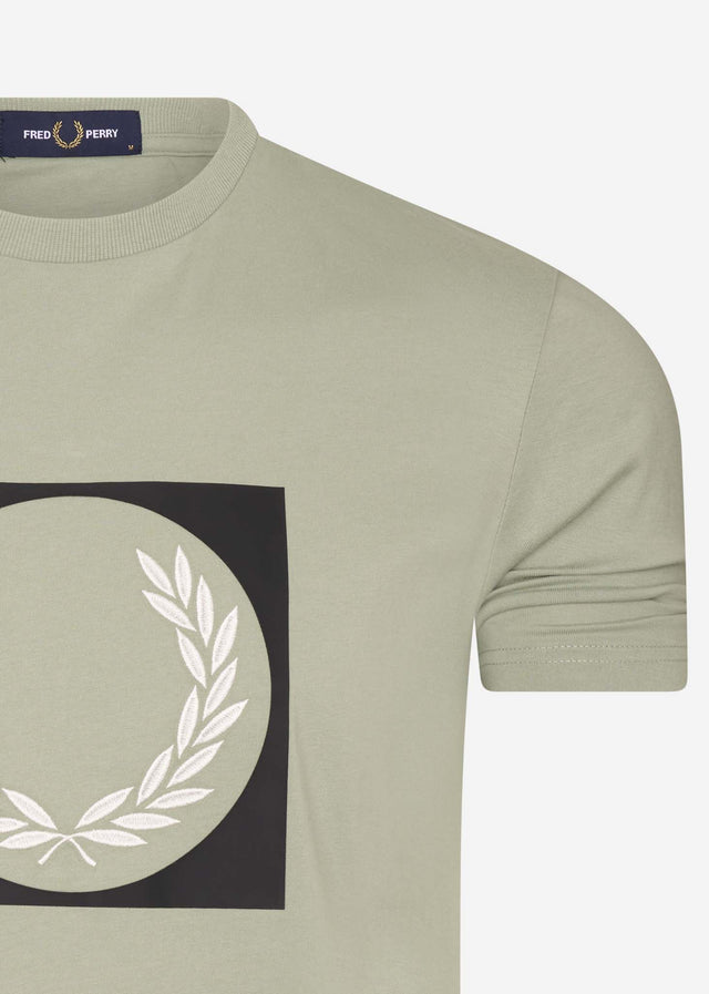 Fred Perry T-Shirts  Laurel wreath graphic t-shirt - seagrass 