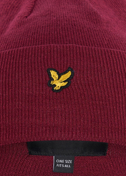 Lyle & Scott Mutsen  Beanie - burgundy 