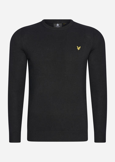 Lyle & Scott Truien Cotton Merino crew jumper - jet black