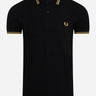 Fred Perry Polo's  Twin tipped fred perry shirt - black champagne 
