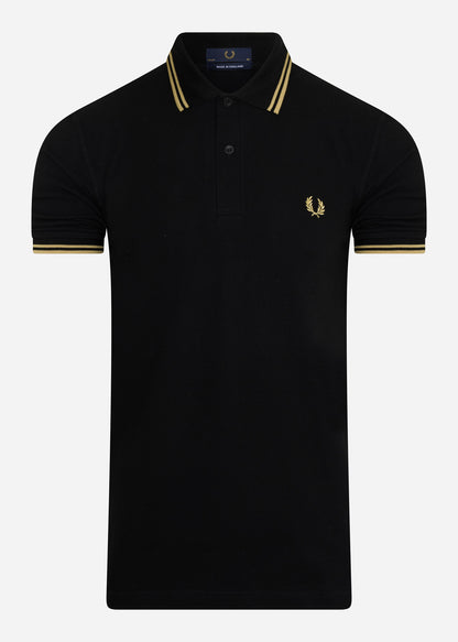 Fred Perry Polo's  Twin tipped fred perry shirt - black champagne 