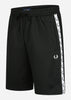 Fred Perry Korte Broeken  Taped tricot short - black 