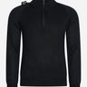 MA.Strum Truien  Quarter zip knit - jet black 