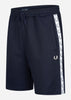 Fred Perry Korte Broeken  Taped tricot short - carbon blue 