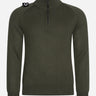 MA.Strum Truien  Quarter zip knit - oil slick 