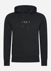 Fred Perry Hoodies  Embroidered hooded sweatshirt - black 