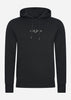 Fred Perry Hoodies  Embroidered hooded sweatshirt - black 