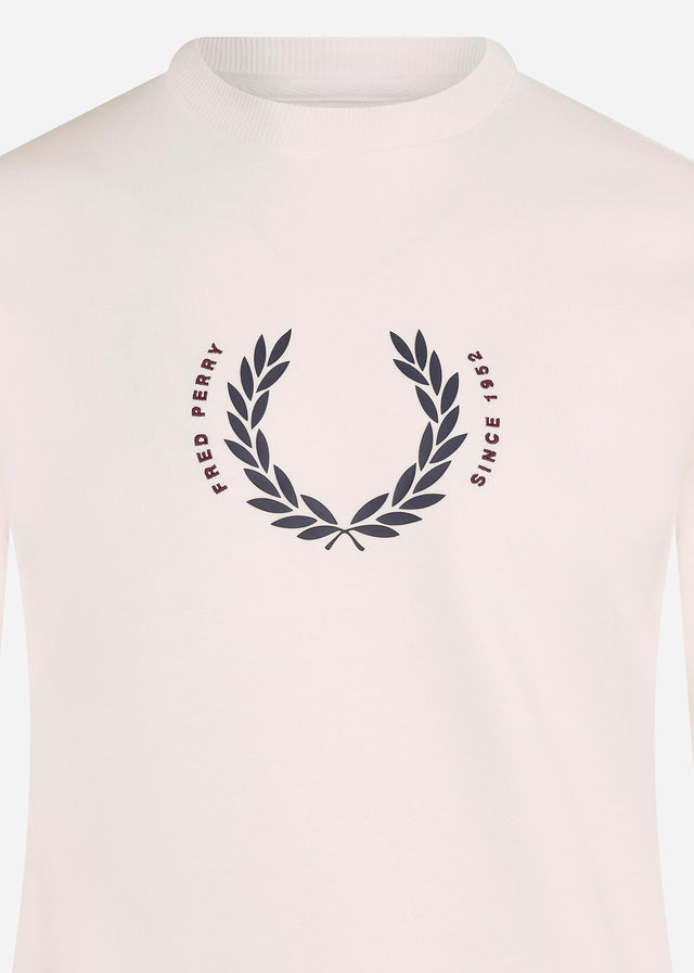Fred Perry Pullover  Laurel wreath sweatshirt - snow white 