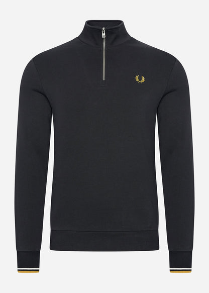 Fred Perry Truien  Half zip sweatshirt - black 