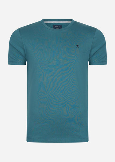 Hackett London T-shirts  Embroidered logo t-shirt - petrol 