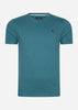 Hackett London T-shirts  Embroidered logo t-shirt - petrol 