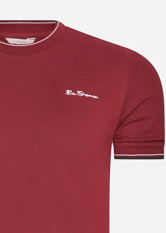 Ben Sherman T-shirts  Pique tee - red 