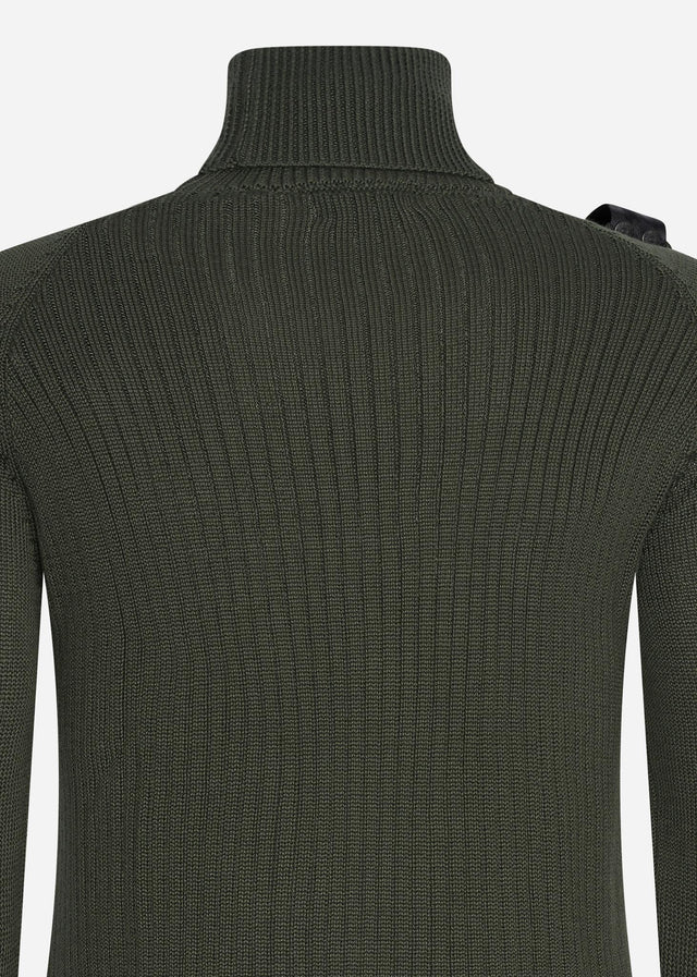MA.Strum Pullover  Roll neck knit - oil slick 