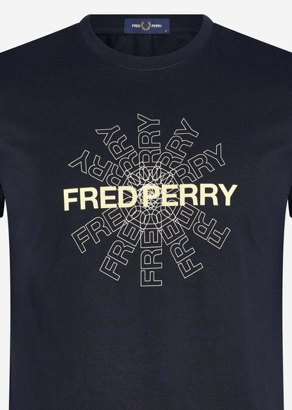 Fred Perry T-shirts  Fred perry graphic t-shirt - navy 