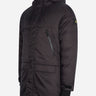 Lyle & Scott Jassen  Long line internal padded jacket - jet black 